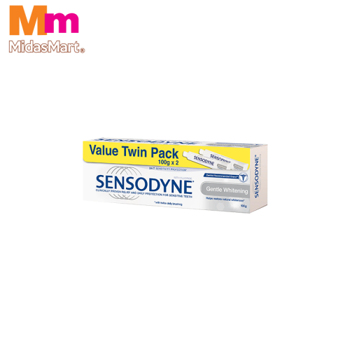 SENSODYNE GENTLE WHITENING TOOTHPASTE (2 X 100G)