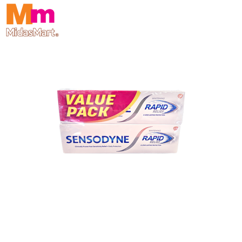 SENSODYNE TOOTHPASTE RAPID RELIEF (2 X 100G)