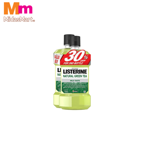 LISTERINE GREEN TEA LESS INTENSE TWIN PACK (2 X 750ML)