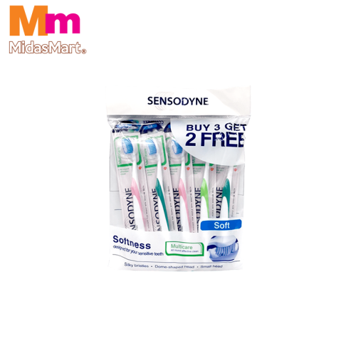 SENSODYNE MULTICARE SOFT JUMBO PACK (5 PIECES)