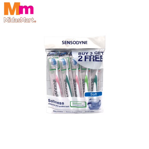 SENSODYNE MULTICARE MEDIUM JUMBO PACK (5 PIECES)