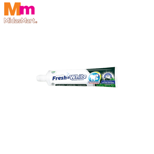 FRESH & WHITE VOLCANIC WHITENING TOOTHPASTE (140G)
