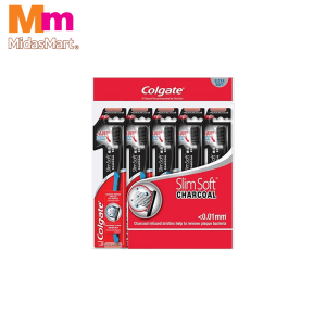 COLGATE SLIM SOFT CHARCOAL JUMBO PACK (5 PIECES)