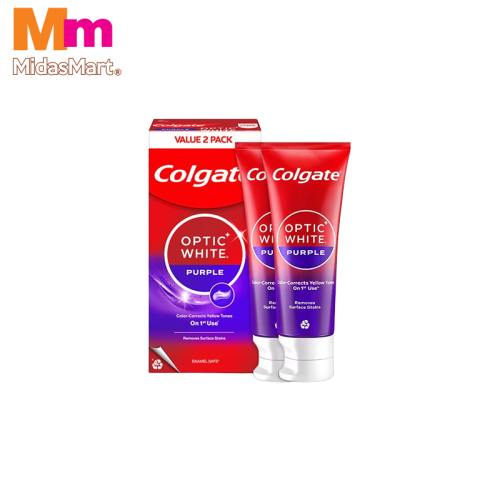 COLGATE OPTIC WHITE PURPLE TWIN PACK (2 X 100G)