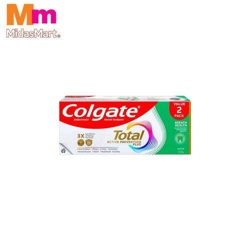 COLGATE TOTAL BREATH HEALTH TWIN PACK (2 X 150G)
