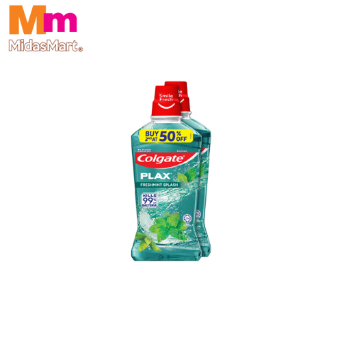 COLGATE PLAX FRESH MINT VALUE PACK (2 X 750ML)
