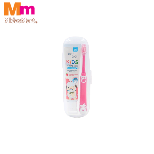 BZU BZU KIDS STRAWBERRY ORAL CARE TRAVEL KIT