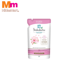 SHOKUBUTSU BODY SHOWER FOAM REFILL SAKURA WHITENING (500G)