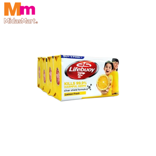 LIFEBUOY LEMON FRESH BAR SOAP MULTIPACK (4 X 100G)