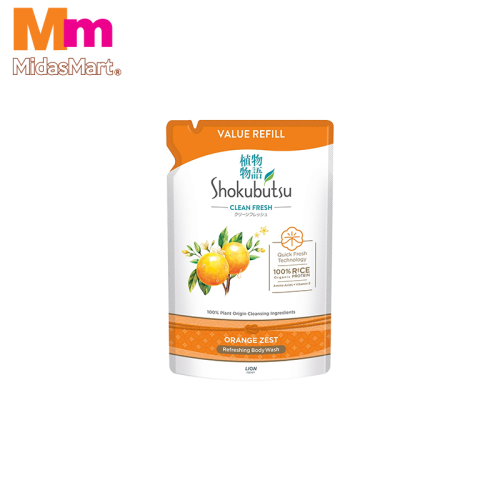 SHOKUBUTSU MOISTURE FRESH ORANGE ZEST - REFILL (800G)