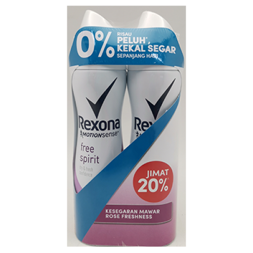 REXONA DEO SPRAY F/SPIRIT T/PACK 1X2X135ML