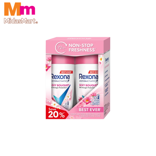 REXONA SEXY BOUQUET ROLL-ON TWIN PACK (2 X 40ML)