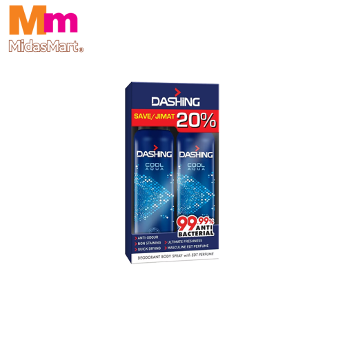 DASHING DEO SPRAY - COOL (2 X 125ML)