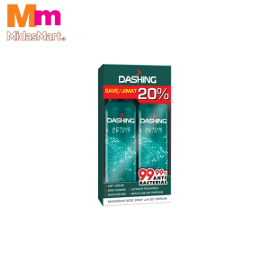 DASHING ACTIVE DEODORANT SPRAY TWIN PACK (2 X 125ML)