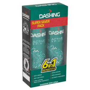 DASHING DEO SPRAY ACTIVE T/P  1X2X125ML