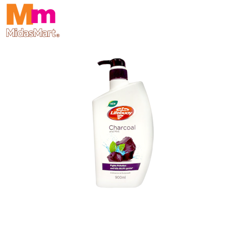 LIFEBUOY CHARCOAL & MINT BODY WASH (900ML)