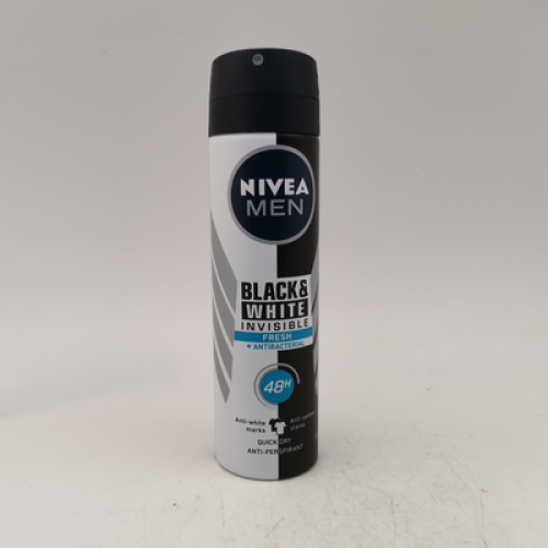 NIVEA MEN BLACK & WHITE FRESH SPRAY (150ML)
