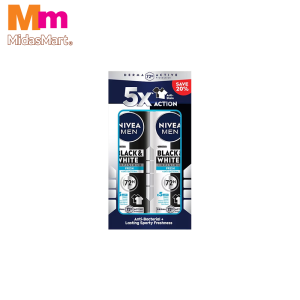 NIVEA MEN SPRAY - BLACK & WHITE FRESH (2 X 150ML)