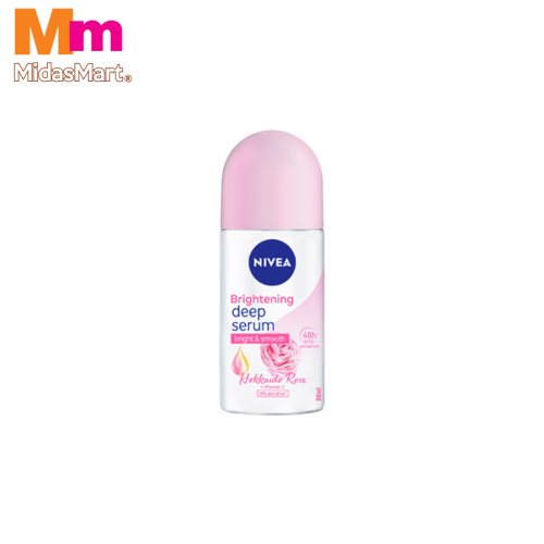 NIVEA FEMALE ROLL ON DEEP WHITE SERUM - HOKKAIDO ROSE (50ML)