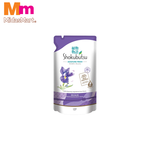 SHOKUBUTSU IRIS BLISS BODY WASH REFILL (500G)