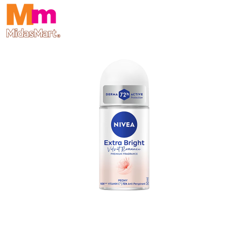 NIVEA EXTRA BRIGHT VELVET ROMANCE ROLL-ON (50ML)