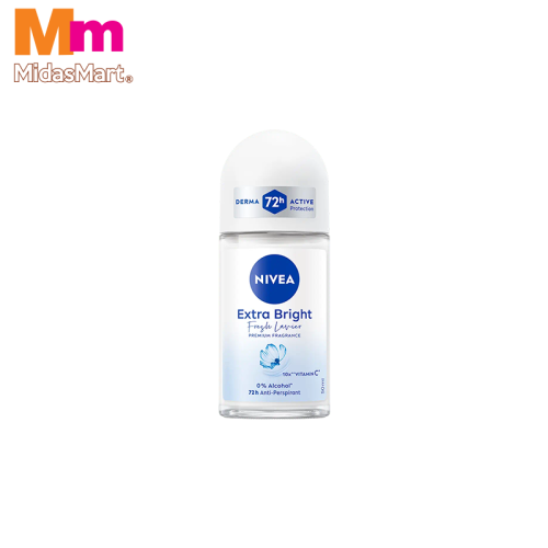 NIVEA EXTRA BRIGHT FRESH LAVIER ROLL-ON (50ML)