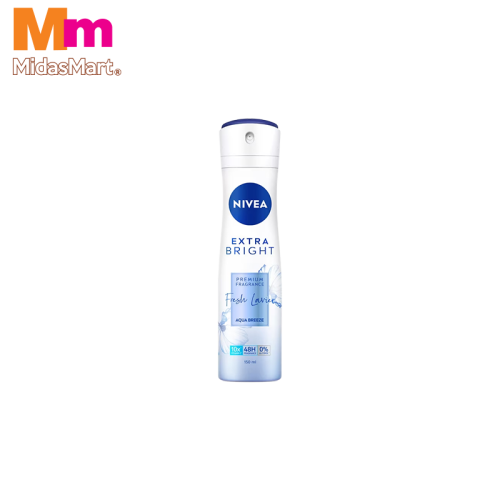 NIVEA EXTRA BRIGHT FRESH LAVIER SPRAY (150ML)