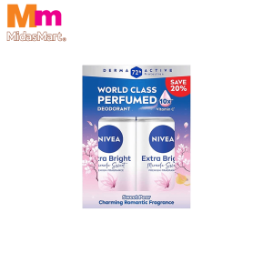 NIVEA EXTRA BRIGHT MIRACLE SWEET ROLL-ON TWIN PACK (2 X 50ML)