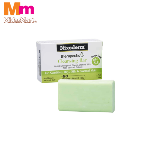 NIXODERM PH 5.5 CLEANSING BAR SOAP (100G)