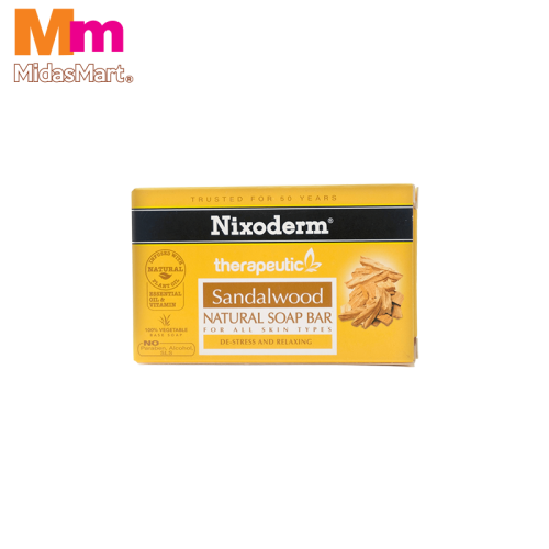 NIXODERM NATURAL SANDALWOOD BAR SOAP (100G)