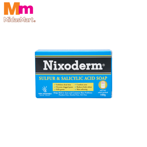NIXODERM SULFUR & SALICYLIC ACID BAR SOAP (100G)
