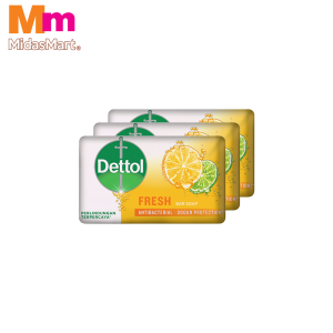 DETTOL LASTING FRESH BAR SOAP MULTIPACK (3 X 100G)