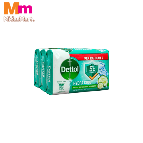 DETTOL HYDRA COOL BAR SOAP MULTIPACK (3 X 100G)