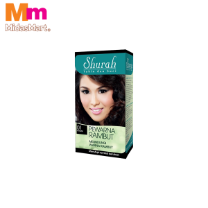 SHURAH PEWARNA RAMBUT - 01 HITAM (40G)