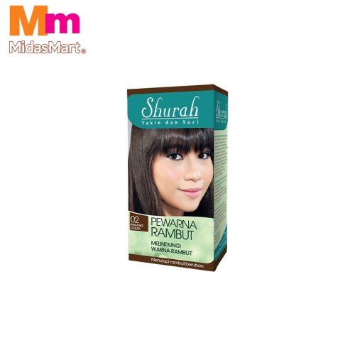 SHURAH HAIR COLORING - 02 DARK BROWN (40G)