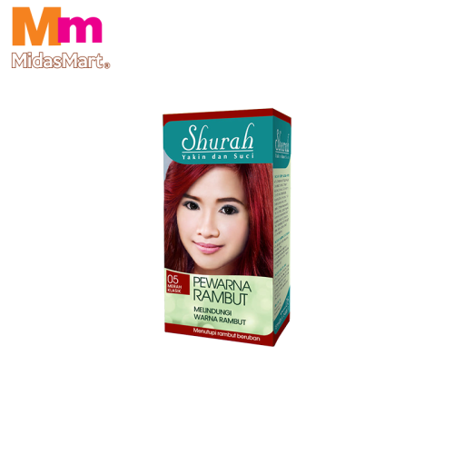 SHURAH PEWARNA RAMBUT - 05 MERAH KLASIK (40G)