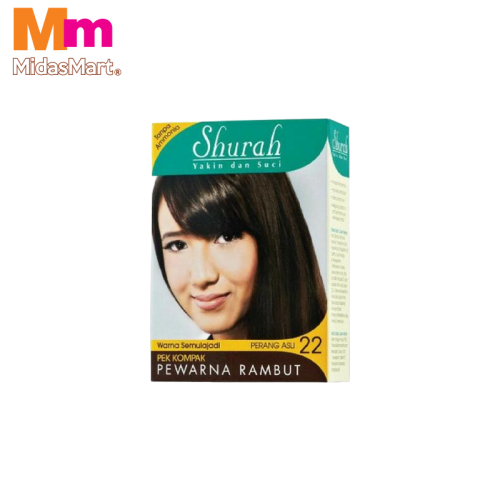 SHURAH HAIR COLORING - 22 NATURAL BROWN (40G)