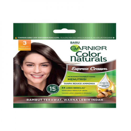 GARNIER CN EXP SACHET 3 COK.GELAP 1X1'S