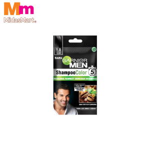GARNIER MEN SHAMPOO COLOR - NATURAL BLACK (20ML)