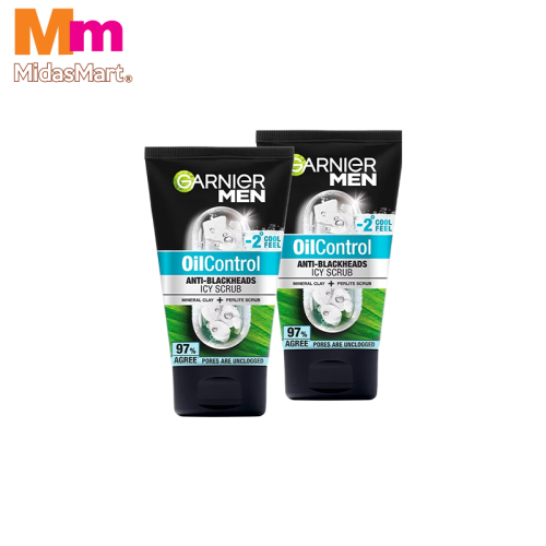 GARNIER MEN ICY SCRUB TWIN PACK (2 X 100ML)