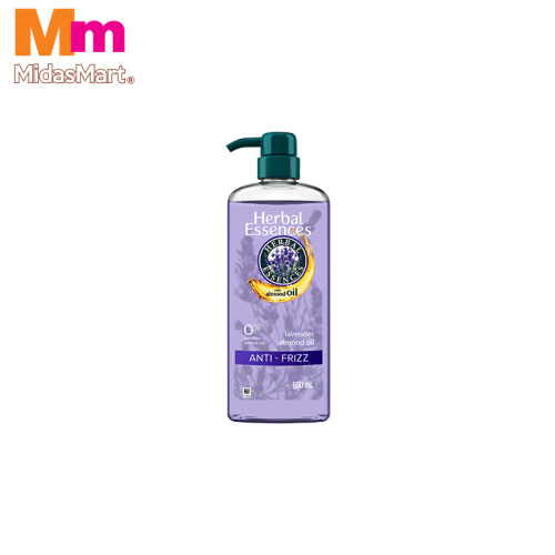 HERBAL ESSENCES LAVENDER & ALMOND OIL FRIZZ CONTROL SHAMPOO (600ML)