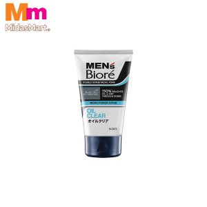 BIORE MEN DOUBLE SCRUB OIL CLEAR FACIAL WASH (100G)