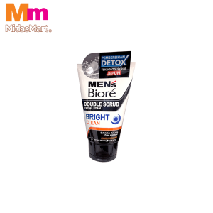 BIORE MEN DOUBLE SCRUB BRIGHT CLEAN FACIAL WASH (100G)