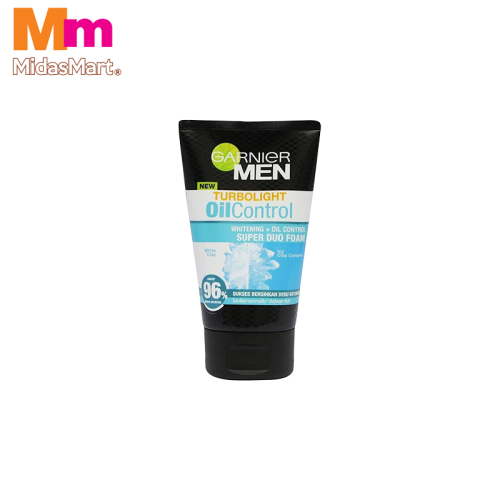 GARNIER MEN TURBOLIGHT OIL CONTROL ICY DUO FOAM (100ML)