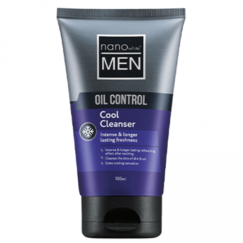 NANO WHITE MEN FOAM OIL CNTRL COOL 1X100ML