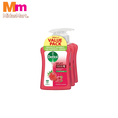 DETTOL UPLIFT HAND SOAP VALUE PACK (3 X 250G)