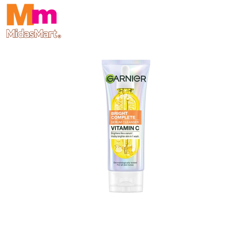 GARNIER BRIGHT COMPLETE VITAMIN C SERUM CLEANSER (100ML)