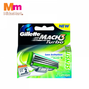 GILLETTE MACH 3 TURBO SEN CART2 1X2'S