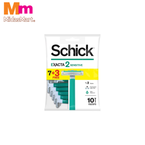 SCHICK EXACTA 2 SENSITIVE VALUE PACK (10 PIECES)