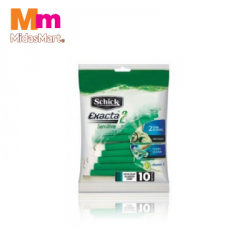 SCHICK EXACTA 2 SENSITIV 7+3'S 1X10'S
